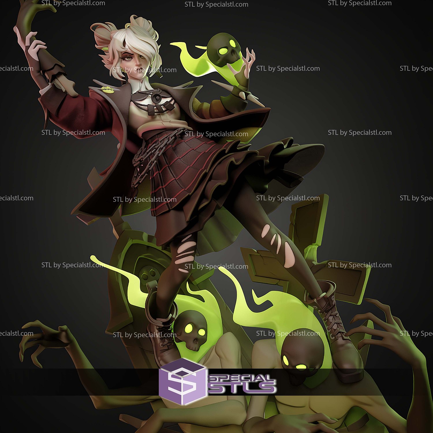 Graves from Deadlock 275mm STL Files 3D Model — view 8