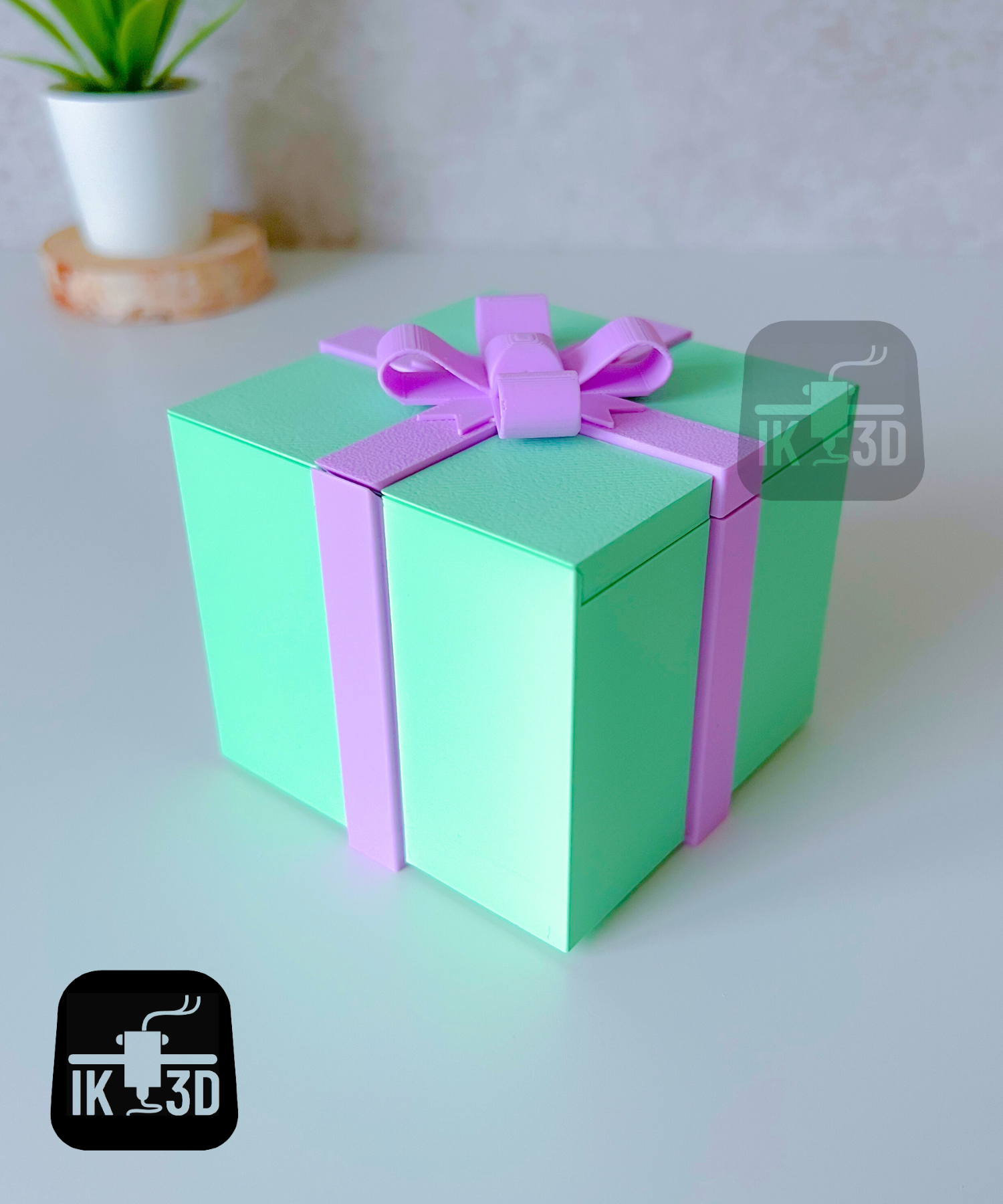 Surprise Gift Box - Cat Paw / Multiparts 3D STL Model — view 4