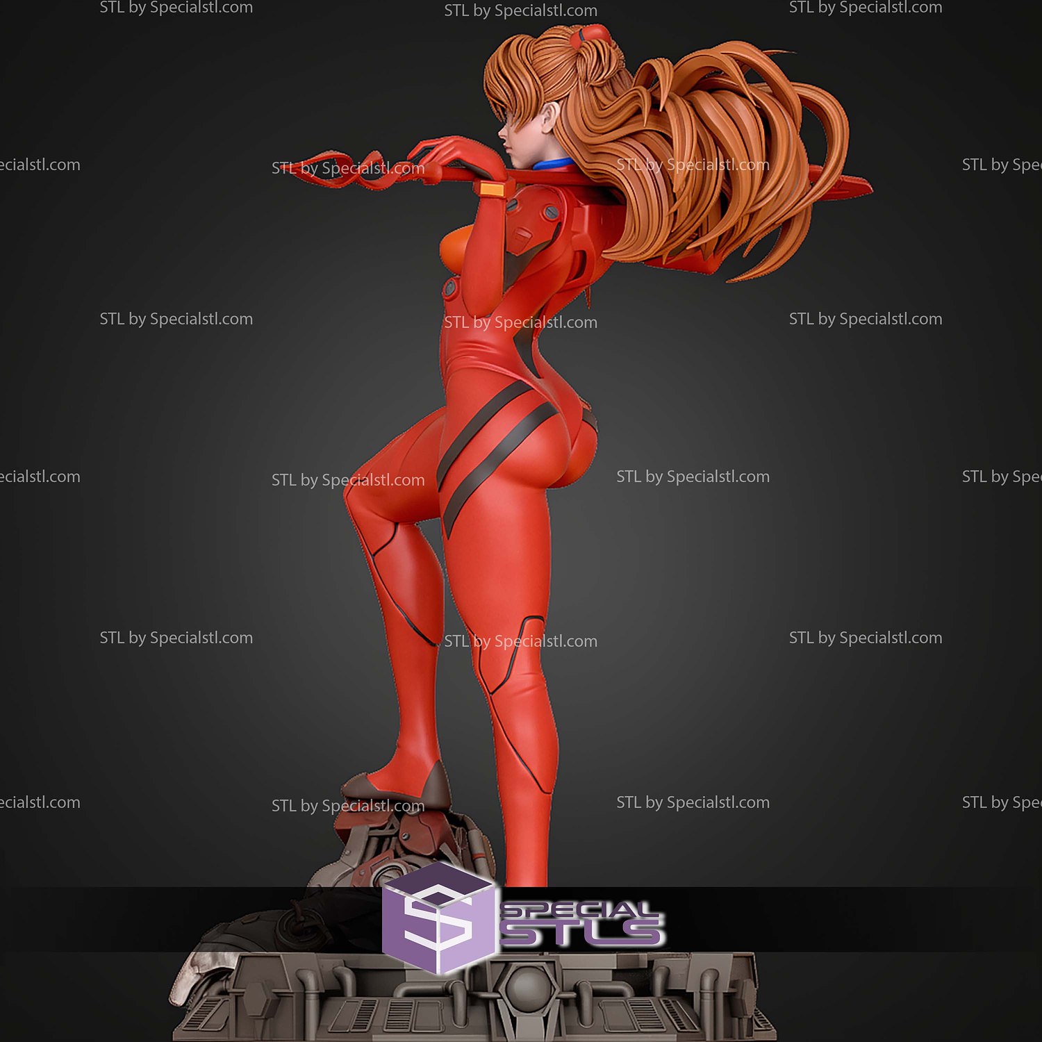 Asuka Langley Soryu 220mm STL Files 3D Model — view 4