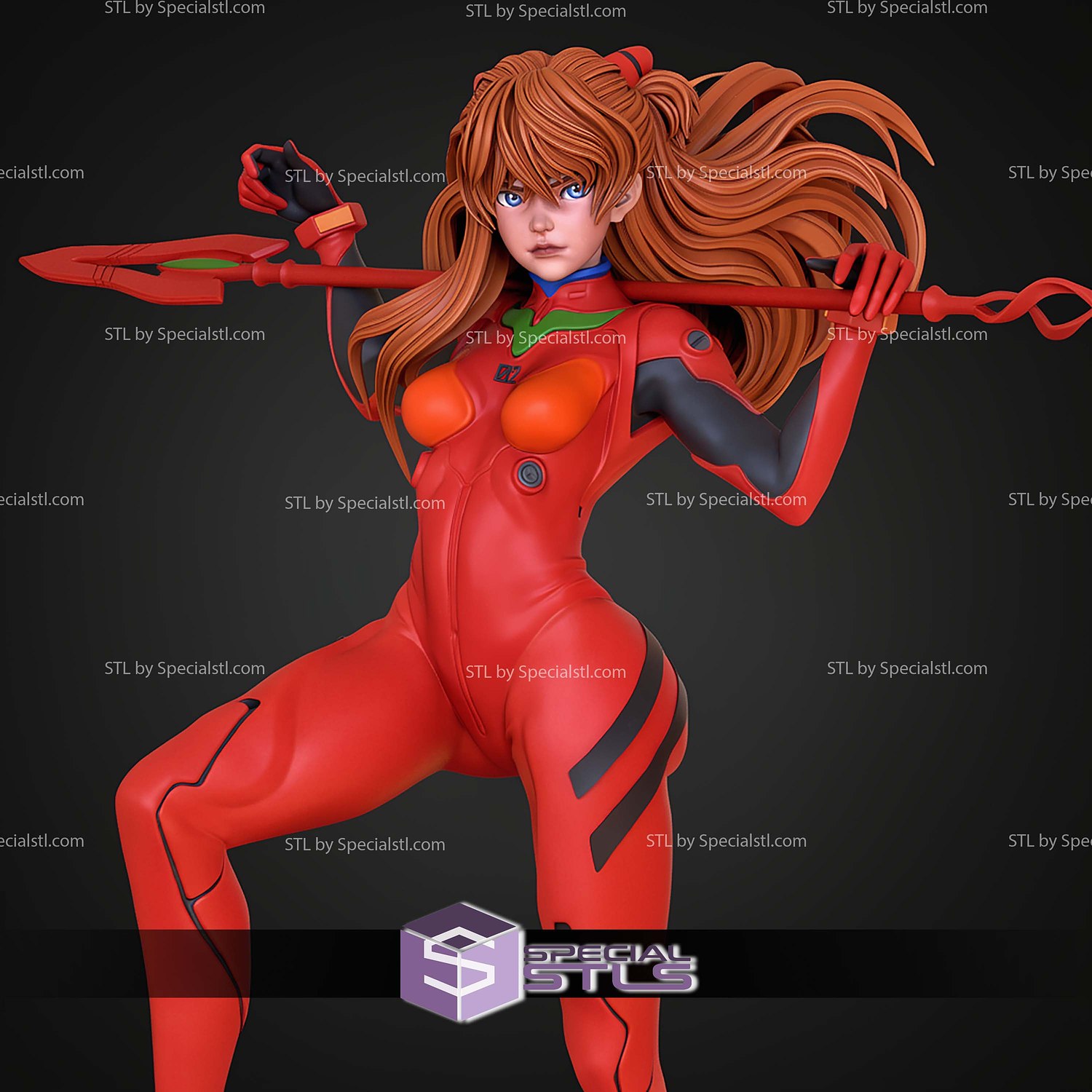 Asuka Langley Soryu 220mm STL Files 3D Model — view 5