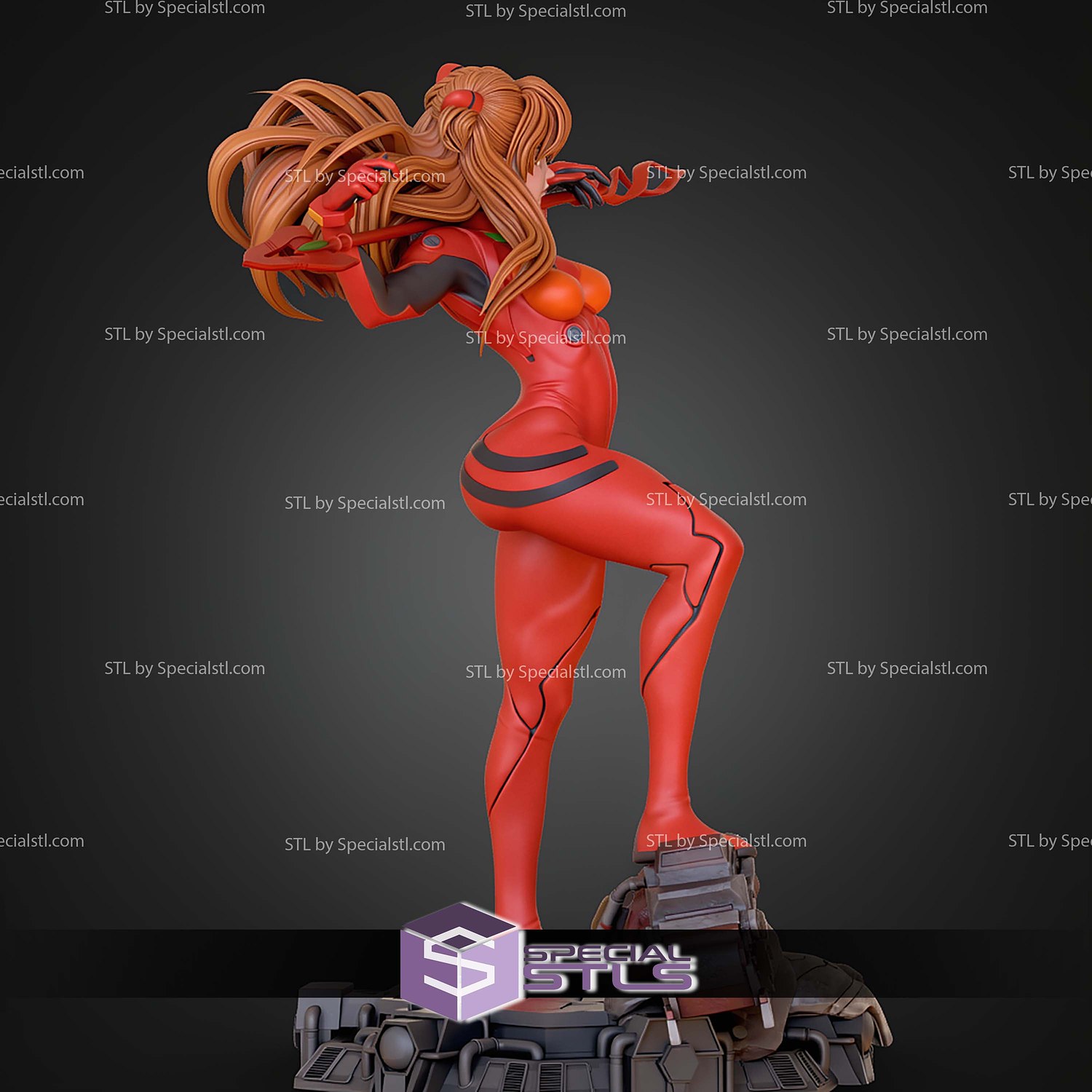 Asuka Langley Soryu 220mm STL Files 3D Model — view 6