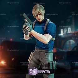 Leon Scott Kennedy 1-8 STL Files 3D Model