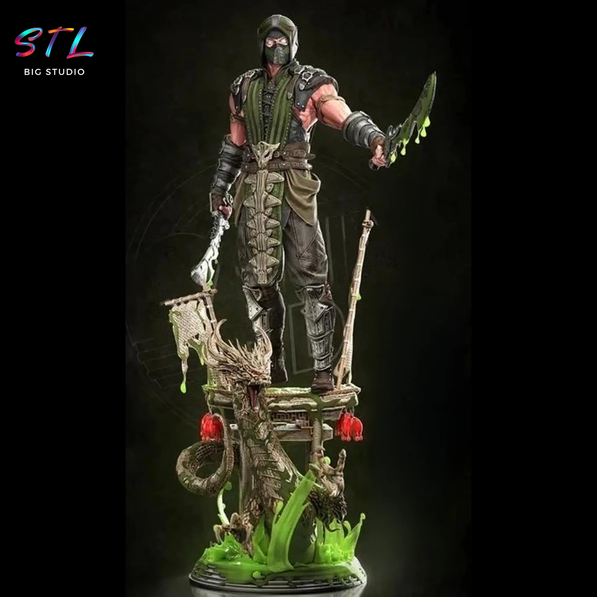 Reptile STL | Mortal Kombat | 3D Printing Figure Model