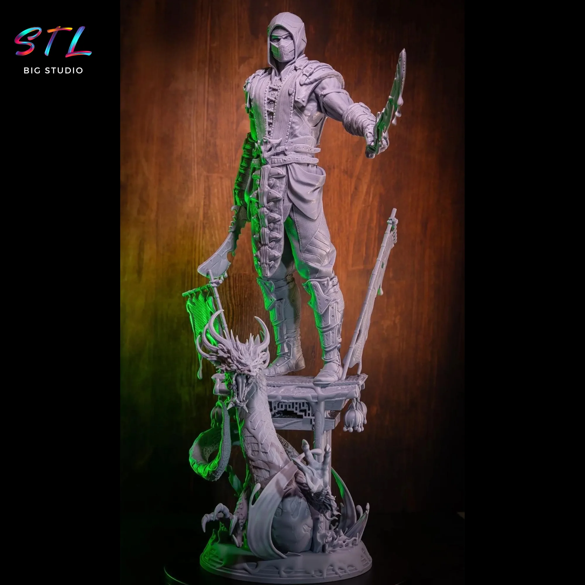 Reptile STL | Mortal Kombat | 3D Printing Figure Model — view 4