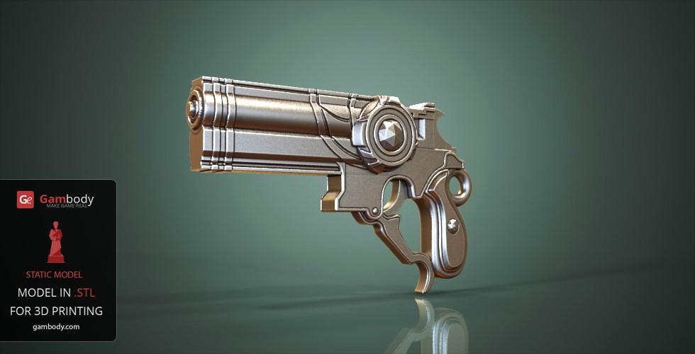 Love is Blue Gun 3D Printing Model | Static STL Model