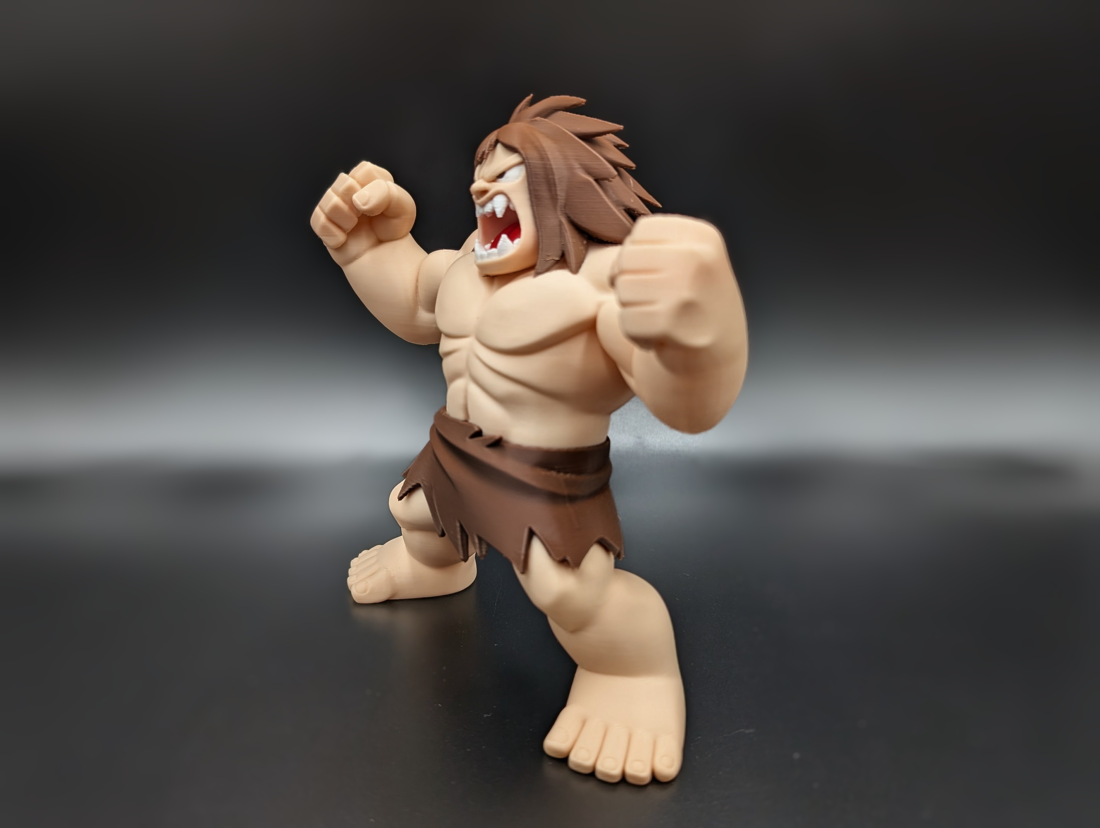 Krag the Caveman - Multicolor Print 3D 3MF Model — view 4