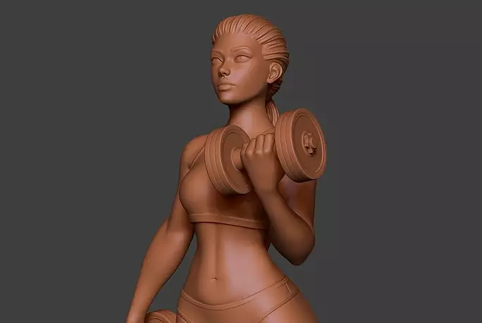 Woman Sport 3D ZTL Model