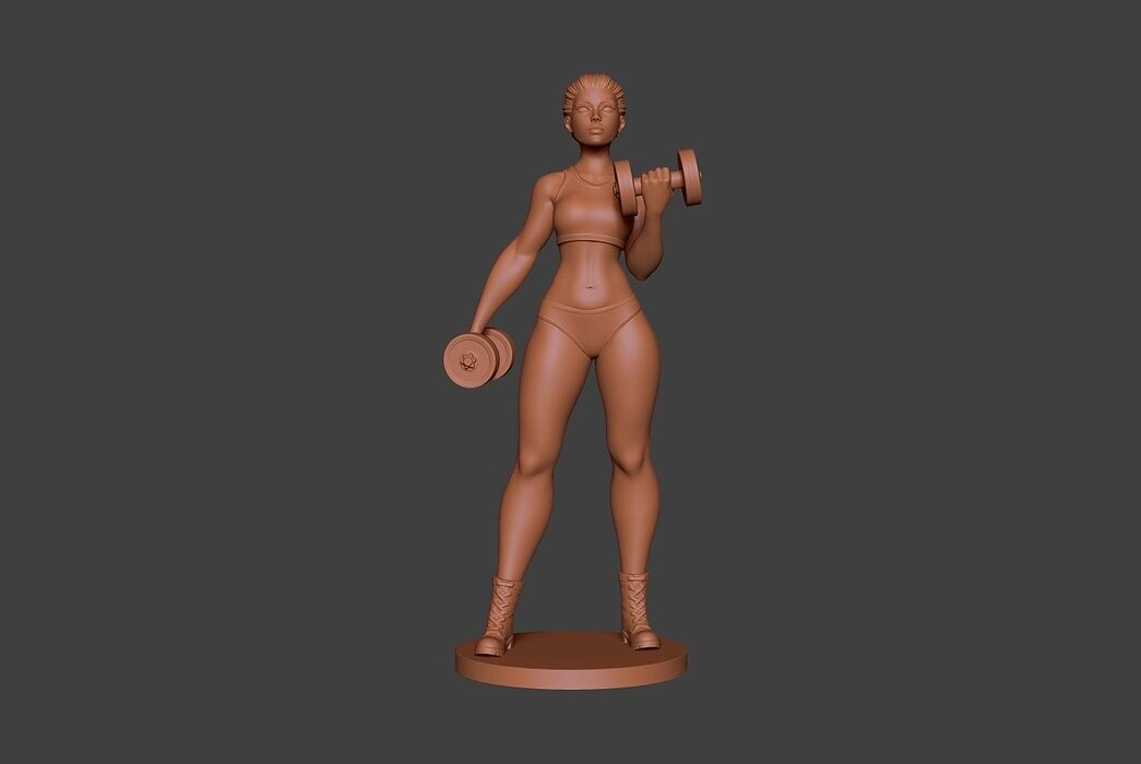 Woman Sport 3D ZTL Model — view 2