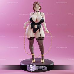 Chained Cutty Milf Sculptures 3D Printing STL Model