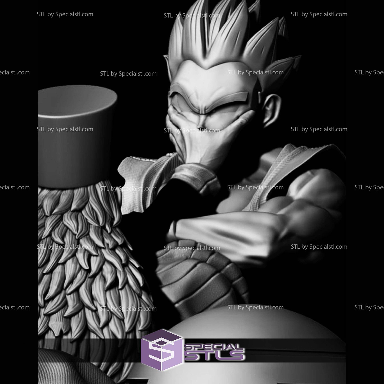 Doctor Gero Killing Yamcha 3D Printer Files STL Model — view 4