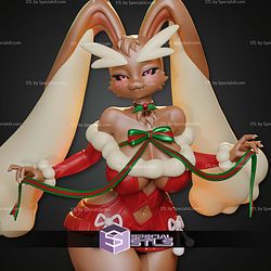 Christmas Lopunny 240mm STL Files 3D Model