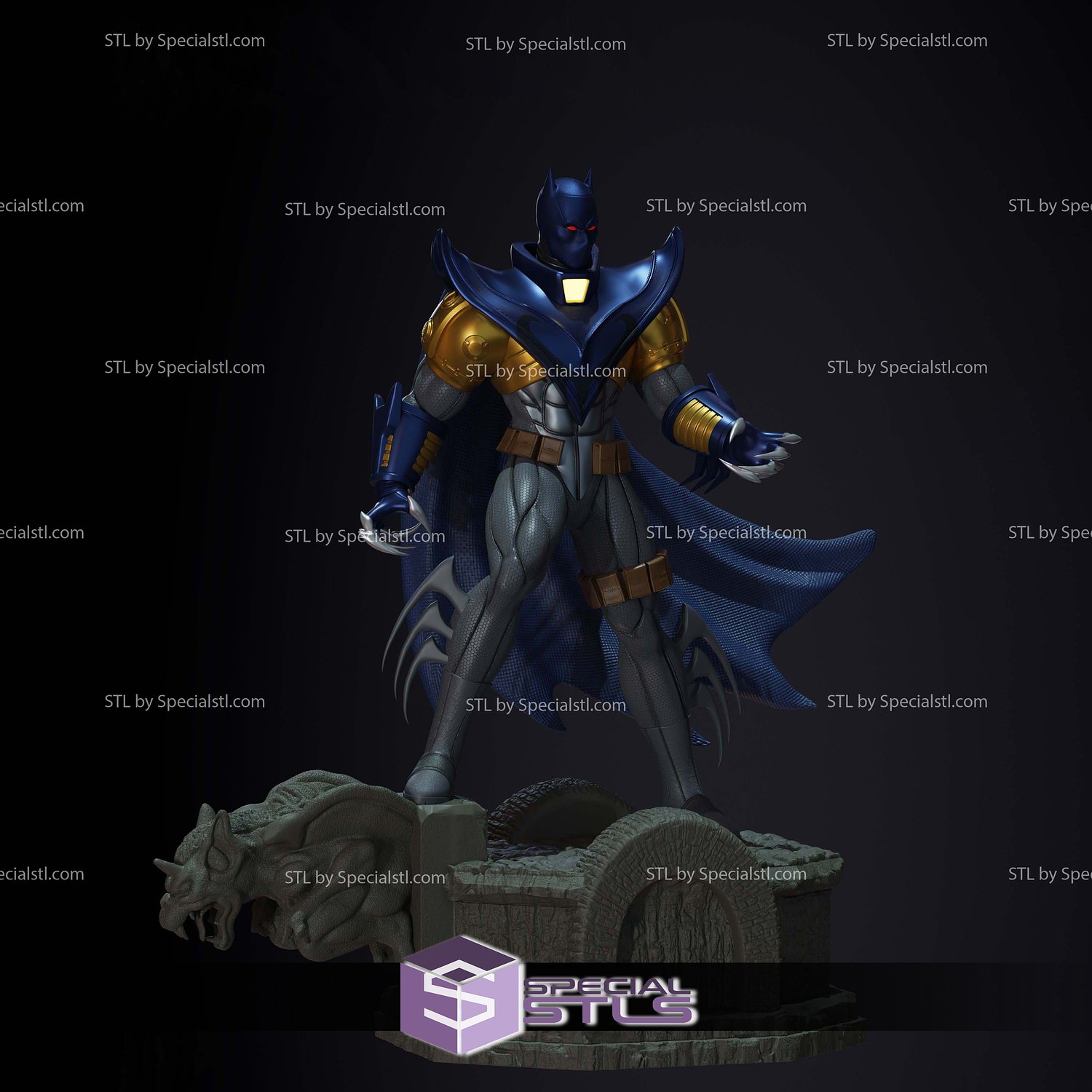 Batman Azrael 3D Printer Files STL Model — view 4