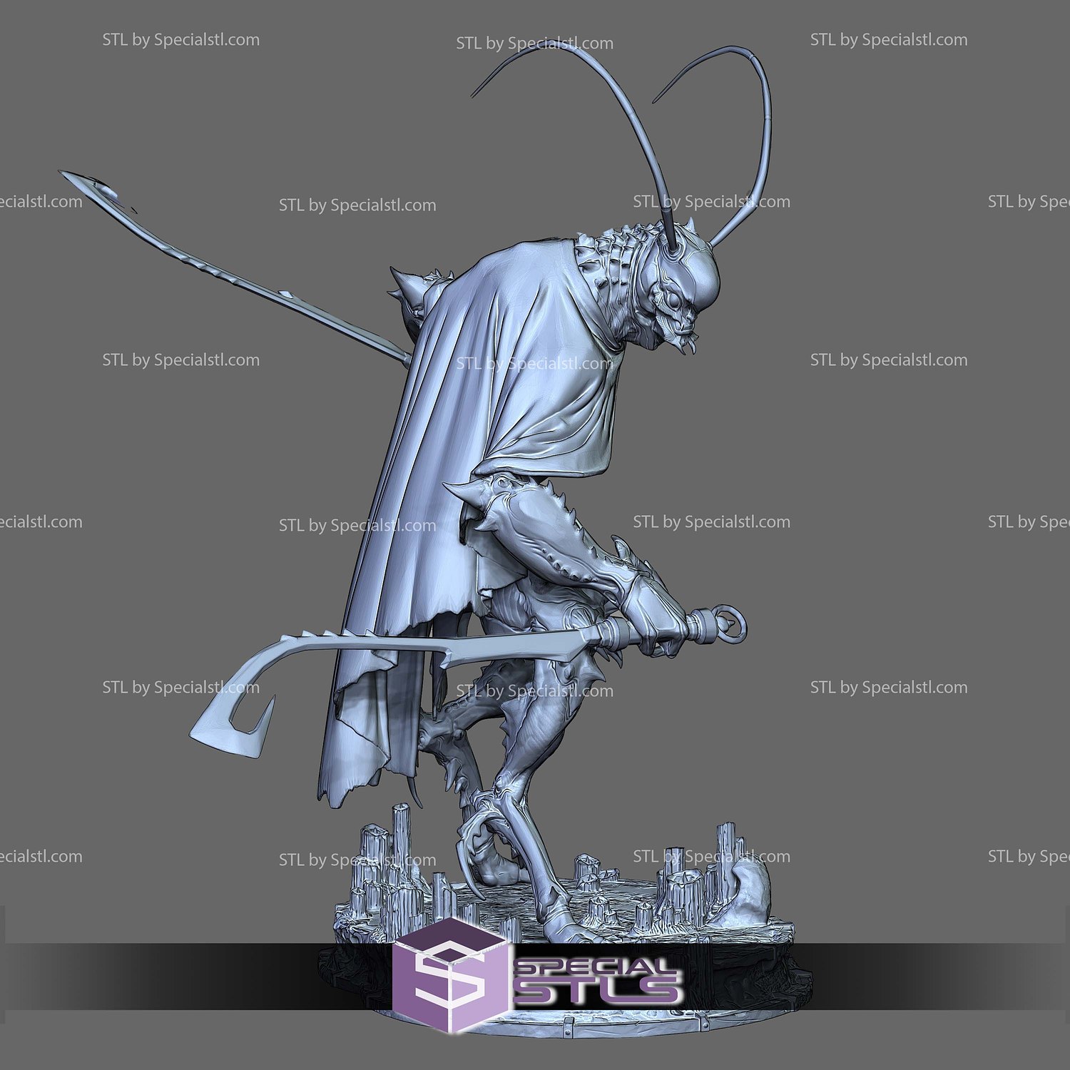 Grasshopper Guai Black Myth Wukong STL Files 3D Model — view 4