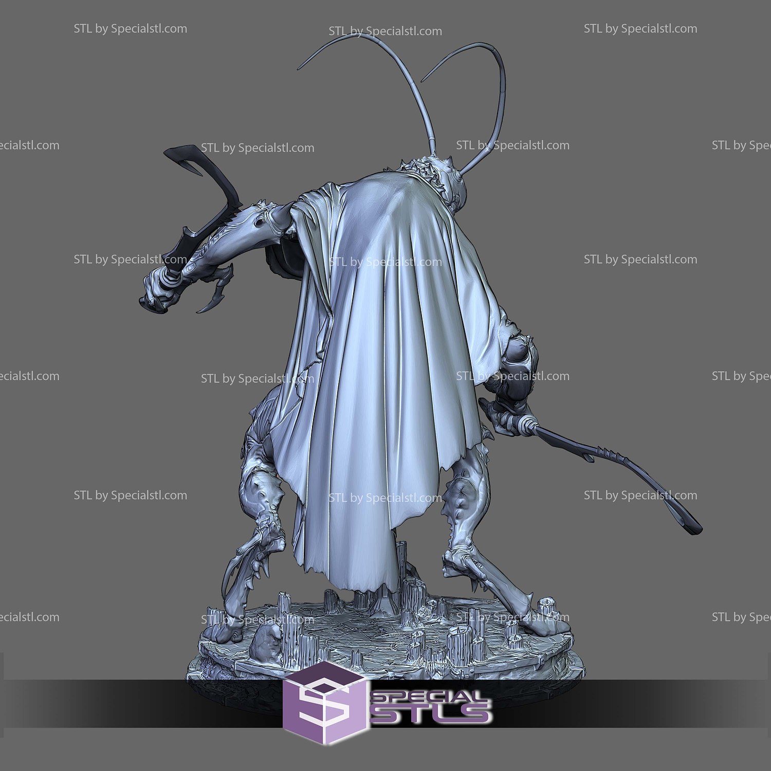 Grasshopper Guai Black Myth Wukong STL Files 3D Model — view 5
