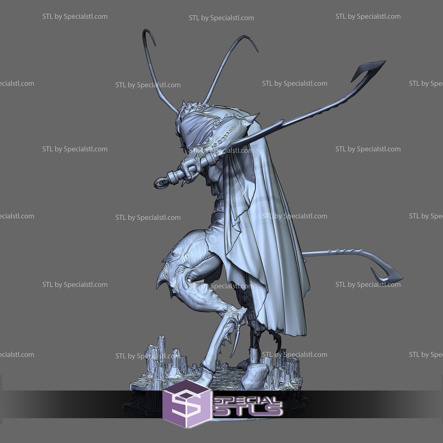 Grasshopper Guai Black Myth Wukong STL Files 3D Model — view 6