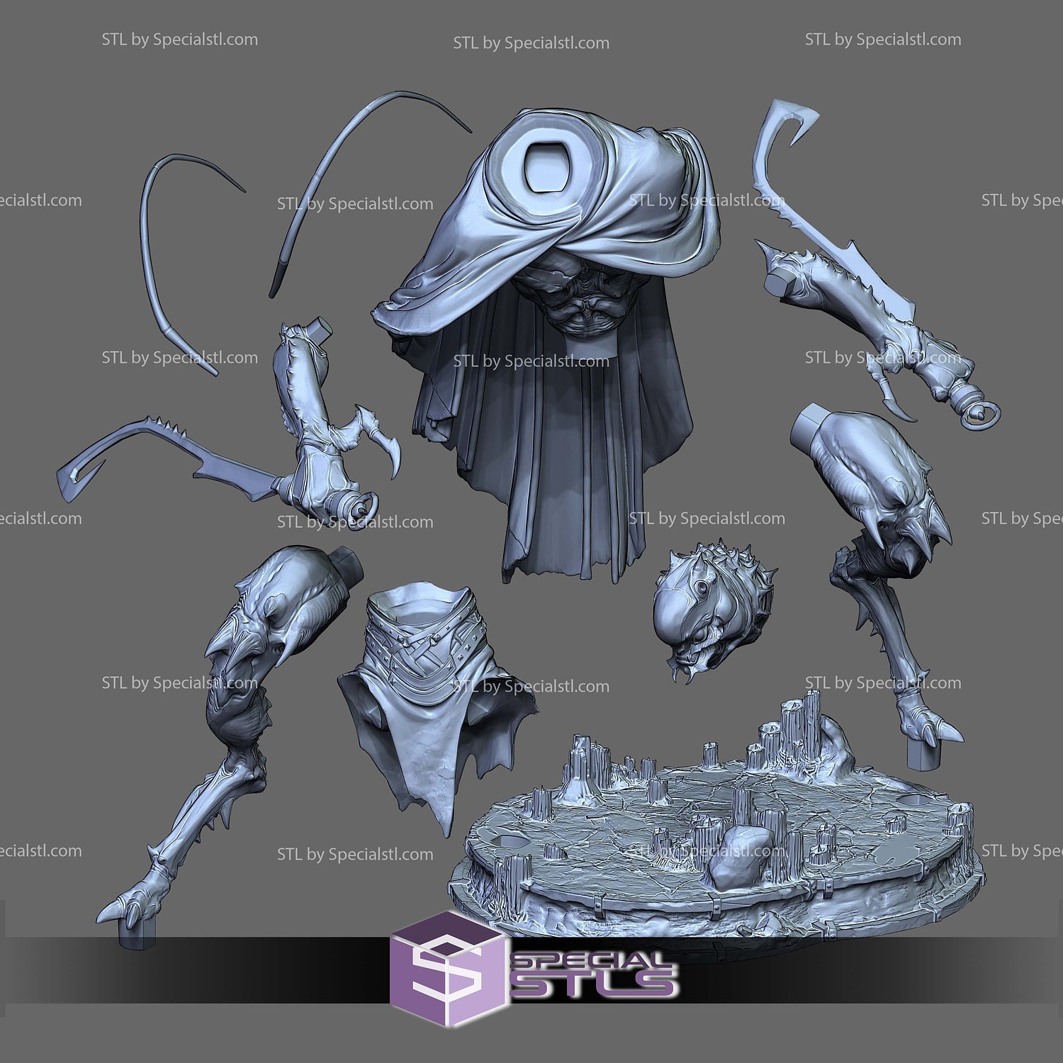 Grasshopper Guai Black Myth Wukong STL Files 3D Model — view 7