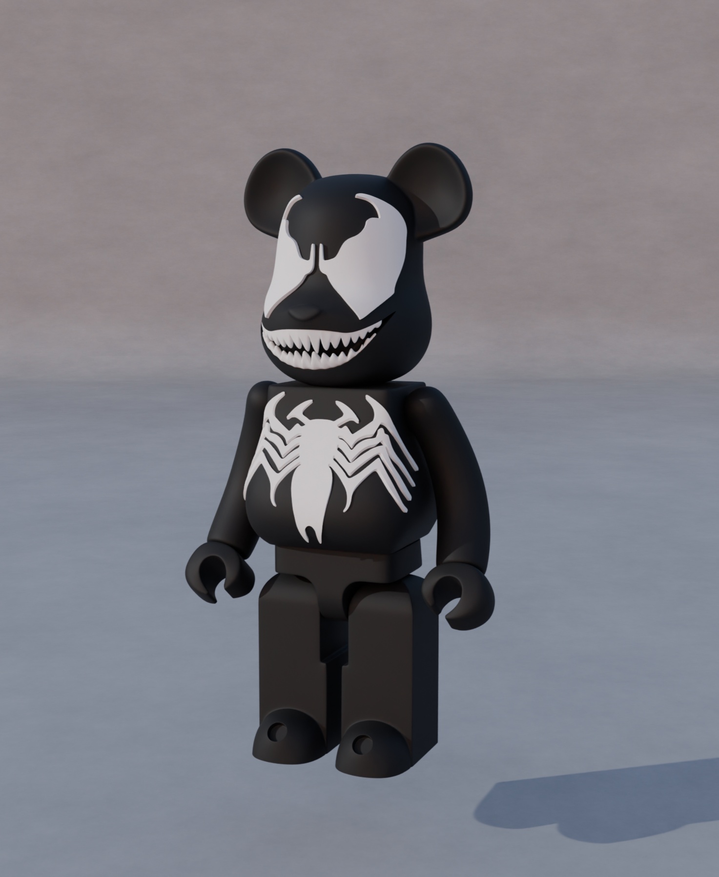 Venom Bearbrick 3D STL Model