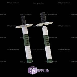 Cosplay STL Files Sanemi Pool Noodle Katana 3D Model