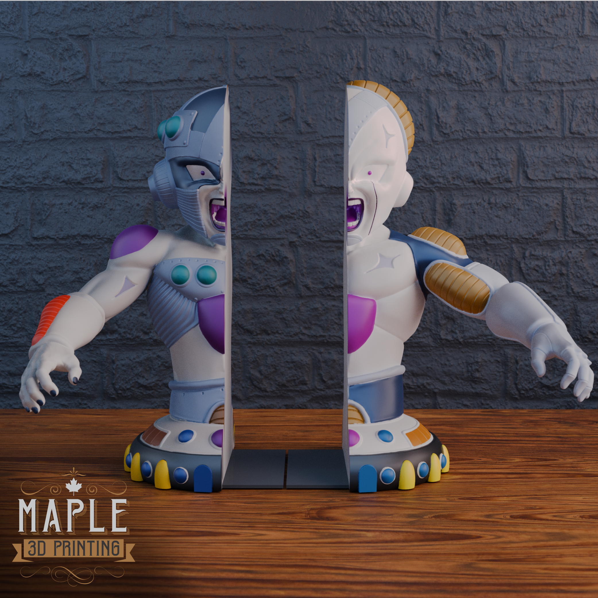 Mecha Frieza Bookends - Dragon Ball Z 3D STL Model