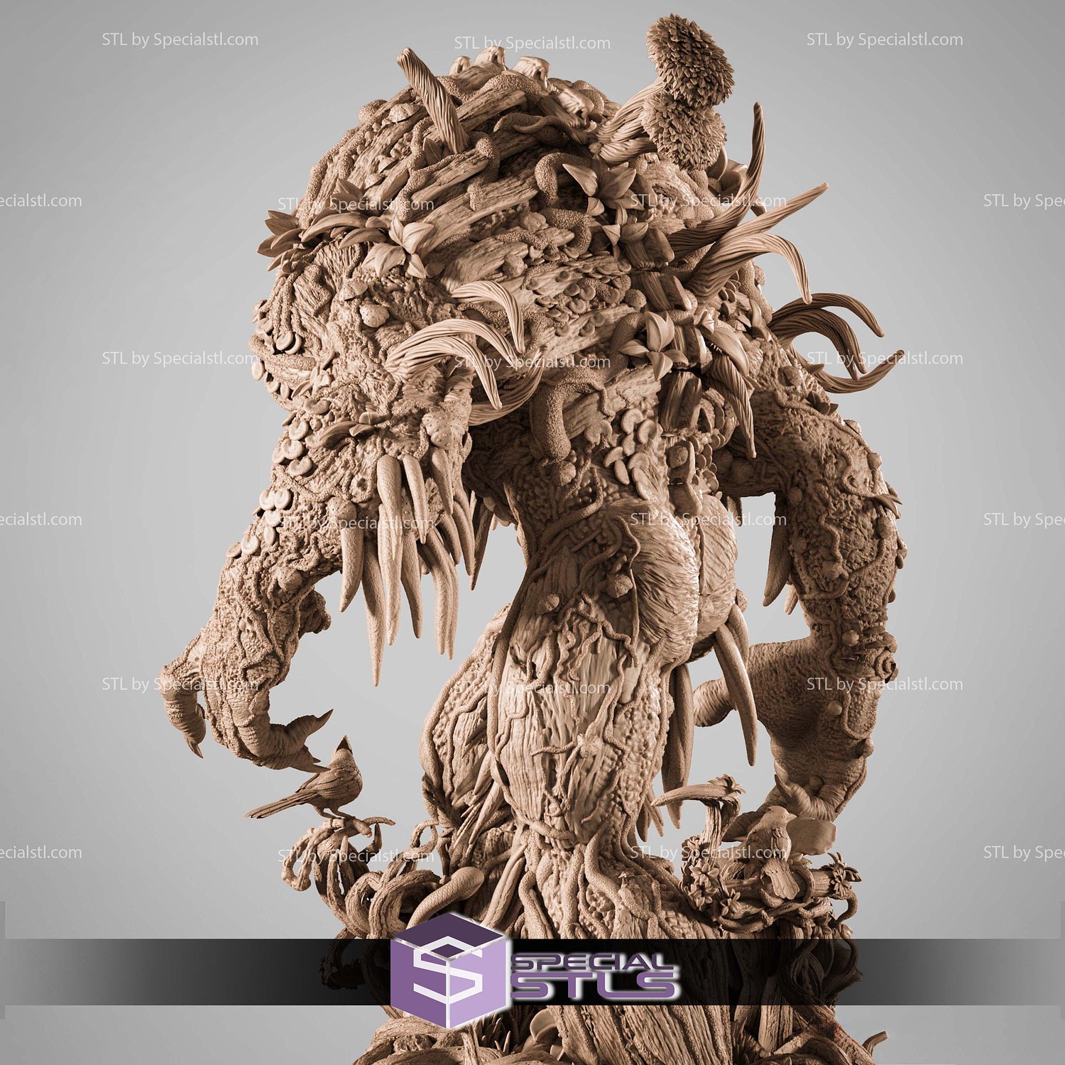 Man Thing 450mm STL Files 3D Model — view 3