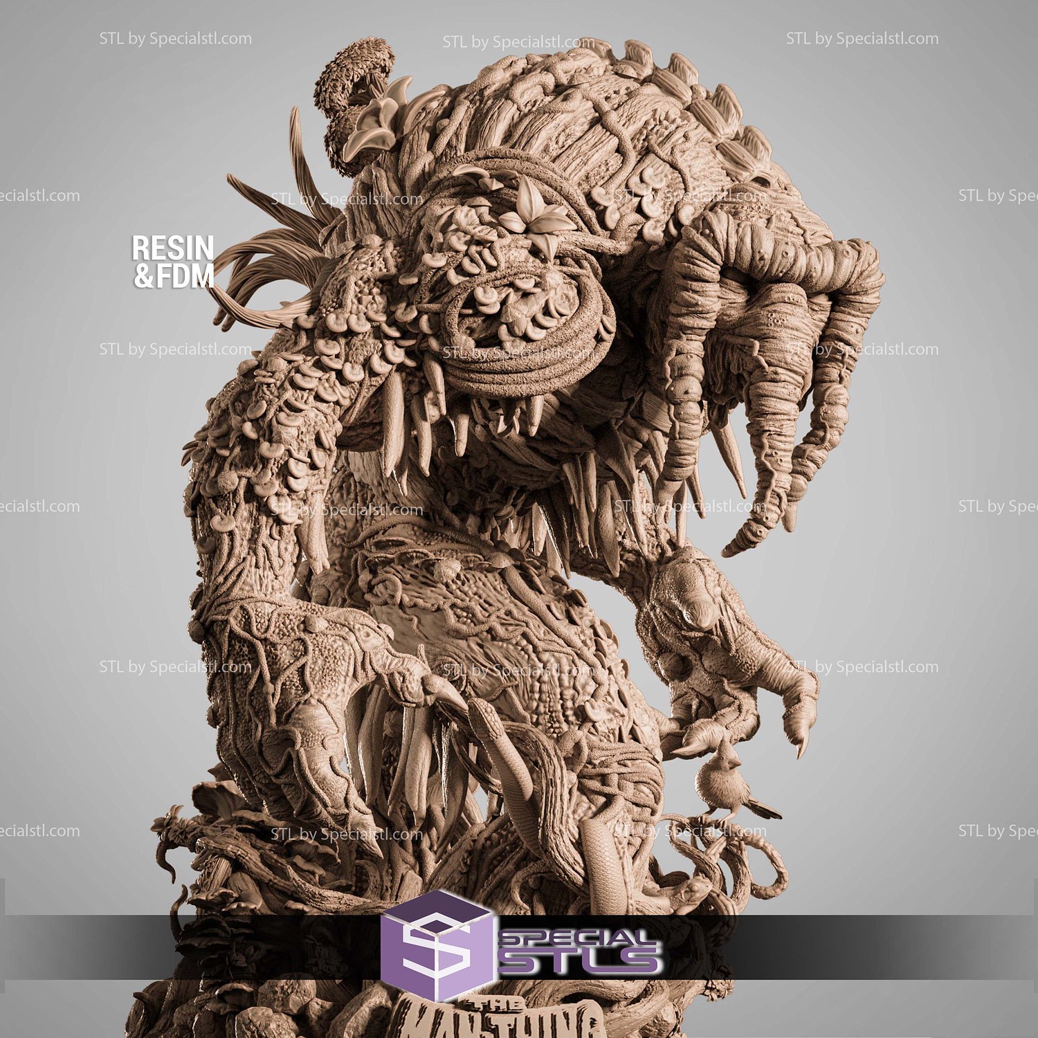 Man Thing 450mm STL Files 3D Model — view 4