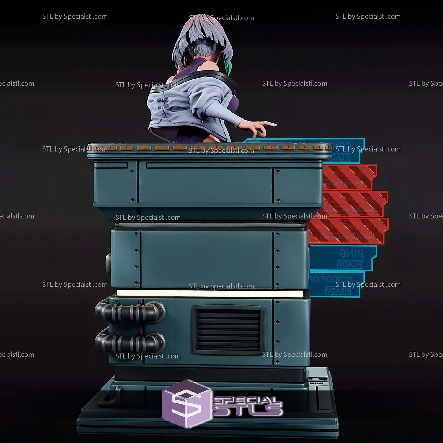Lucy Control Panel Cyberpunk Edgerunners STL Files 3D Model — view 6