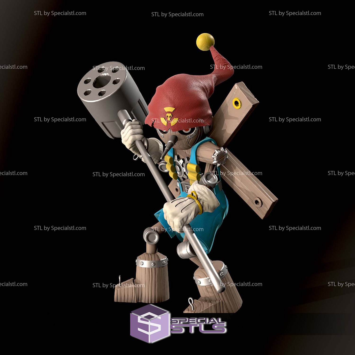 Puppetmon Digimon Darkmaster 3D Printer Files STL Model — view 2