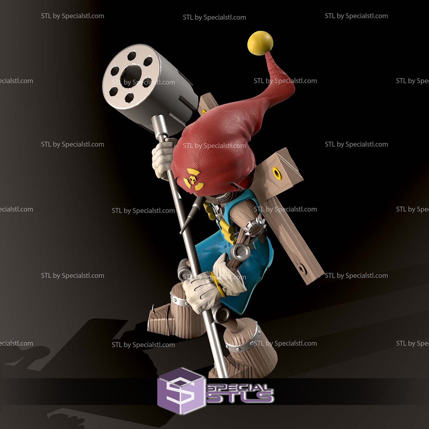 Puppetmon Digimon Darkmaster 3D Printer Files STL Model — view 3