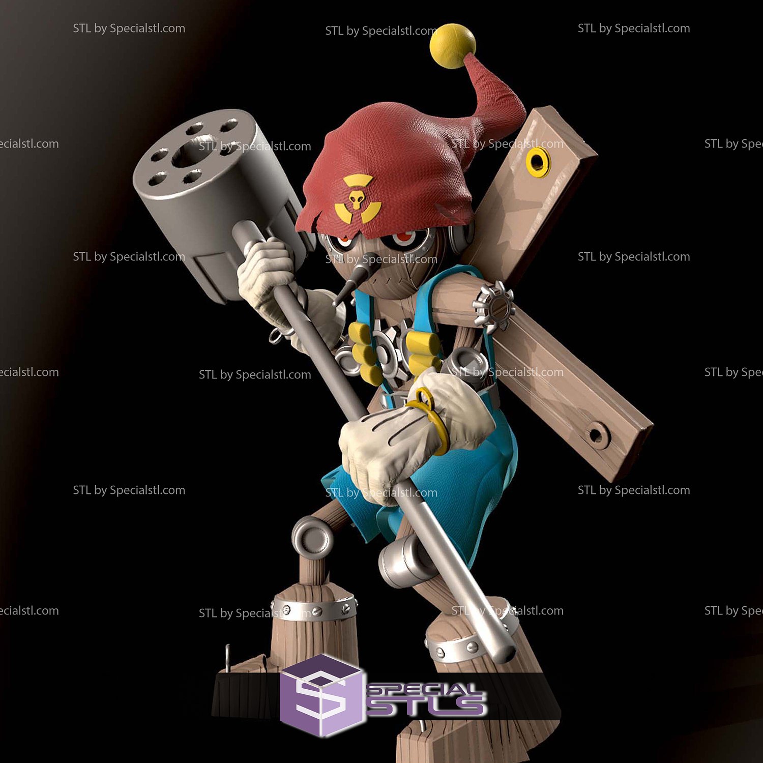 Puppetmon Digimon Darkmaster 3D Printer Files STL Model — view 5