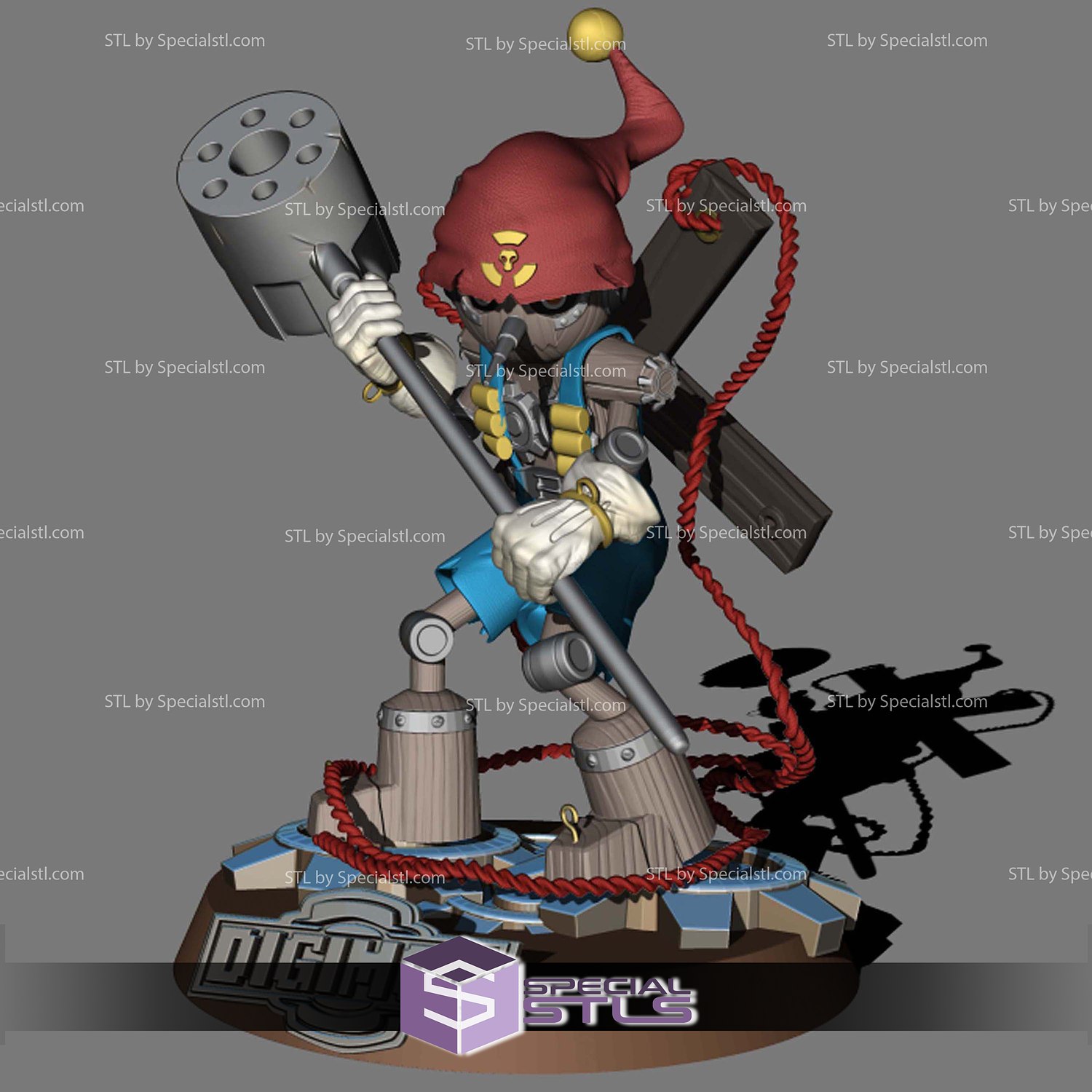 Puppetmon Digimon Darkmaster 3D Printer Files STL Model — view 6
