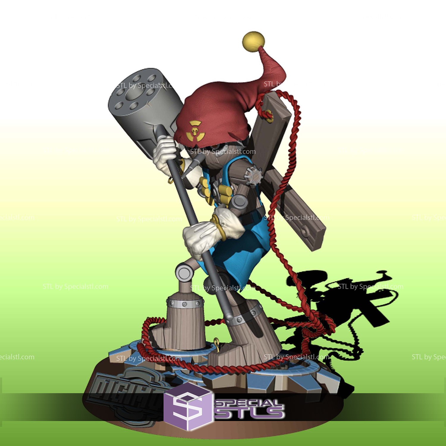 Puppetmon Digimon Darkmaster 3D Printer Files STL Model — view 7
