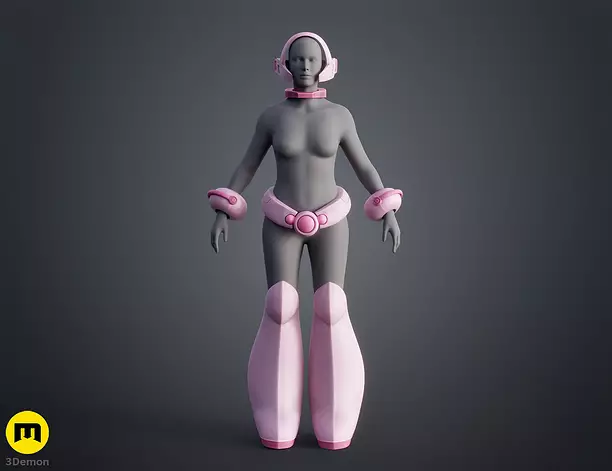 Ochako Uraraka Cosplay Armor 3D OBJ Model