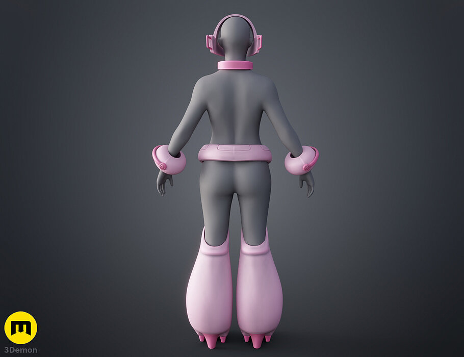 Ochako Uraraka Cosplay Armor 3D OBJ Model — view 7