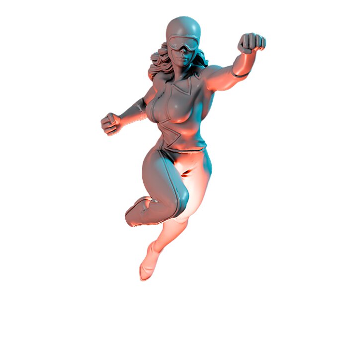 Widowcater X - RPG Tabletop Figure 3D STL Model — view 3
