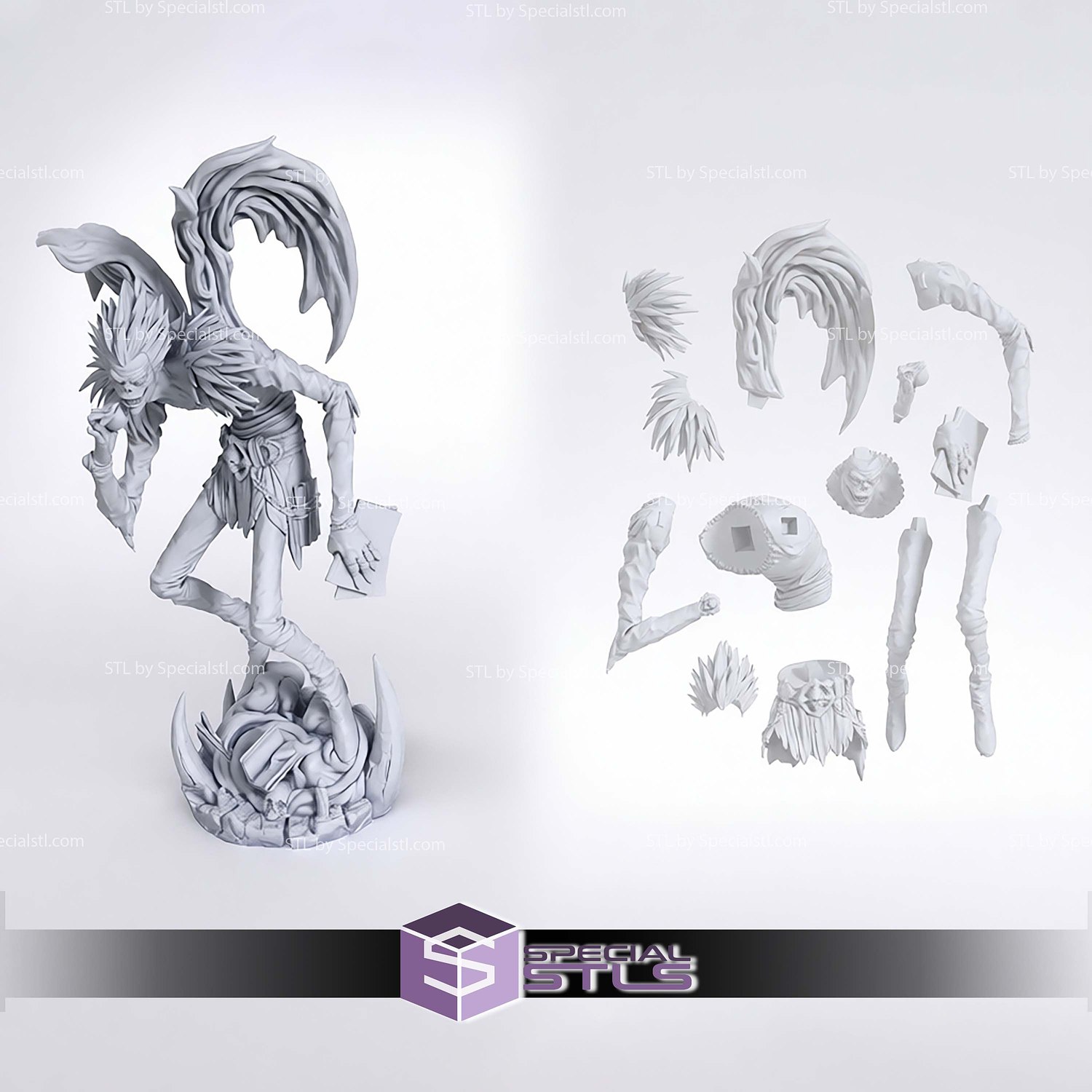 Ryuk Bite Death Note STL Files 3D Model — view 2
