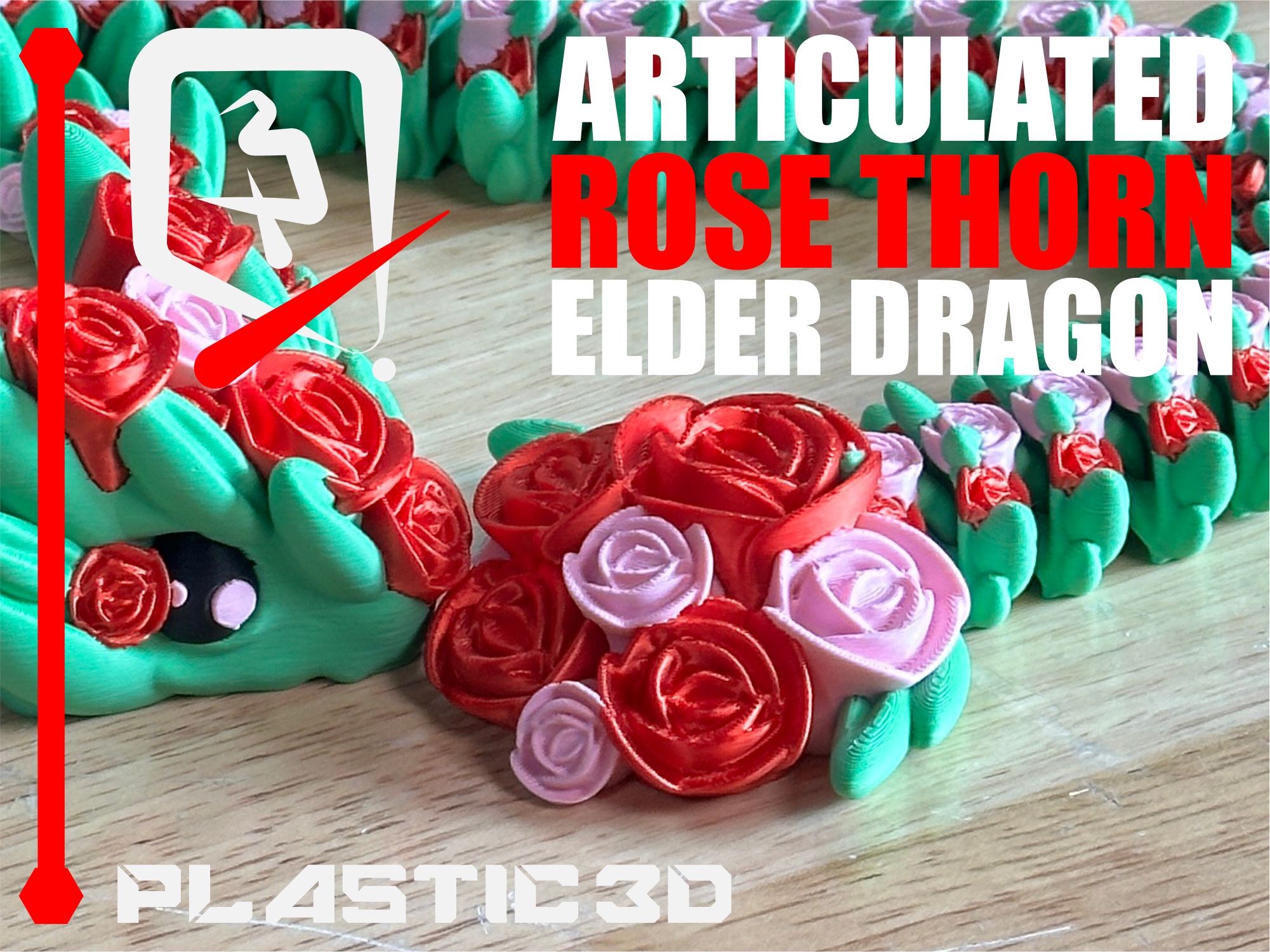 Elder Articulated Rose Dragon — The Flora Guardians 3D 3MF Model — view 8