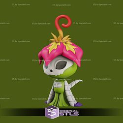 Palmon Digimon Chibi STL Files 3D Model