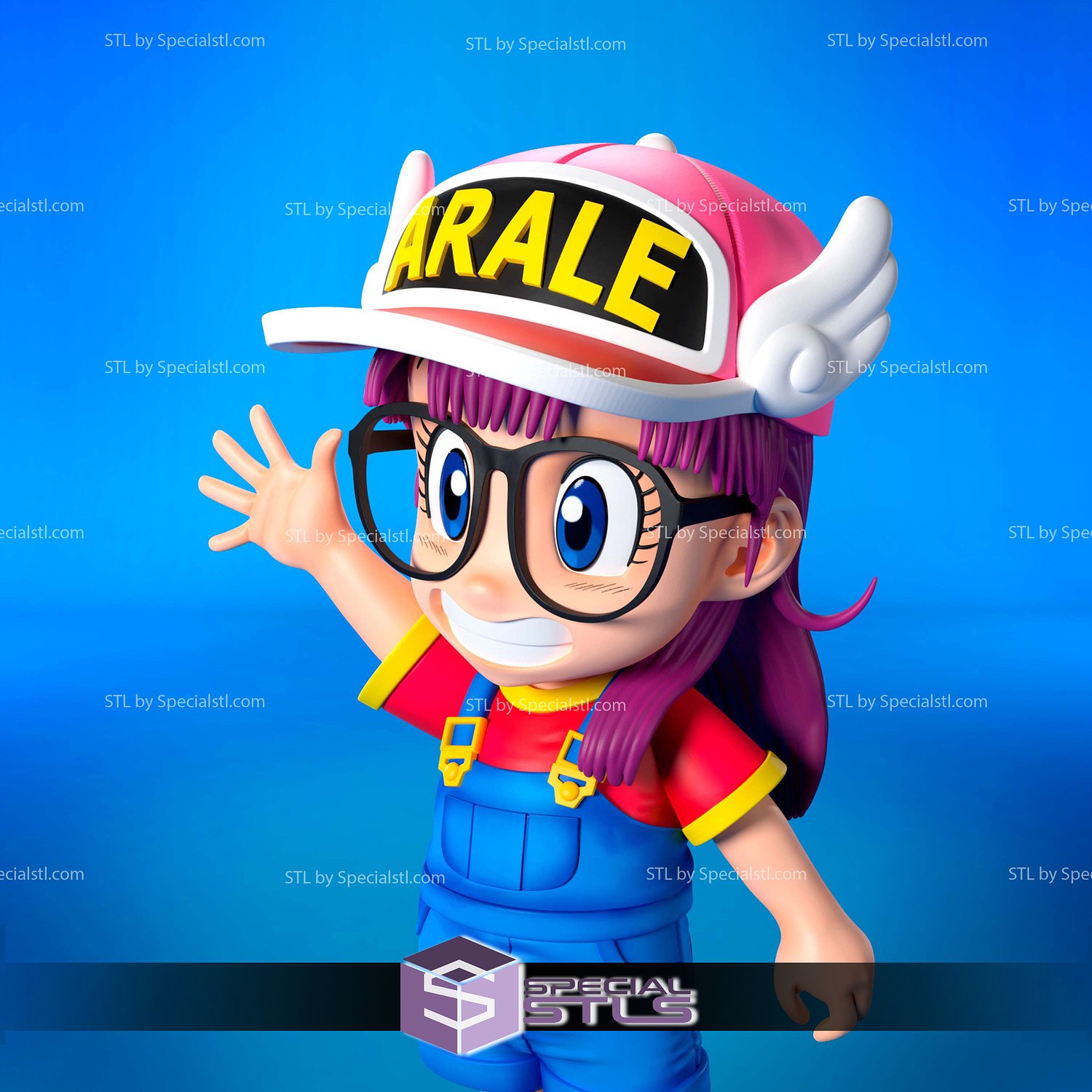 Arale Norimaki Hi 3D Printer Files STL Model — view 2