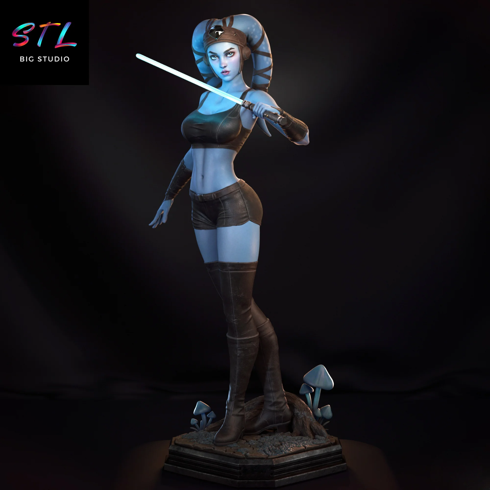 Aayla Secura STL | Star Wars | 3D Printable Figure Model
