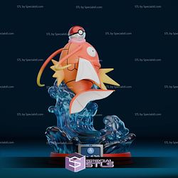 Magikarp Pokemon Diorama Sculptures 3D Printing STL Model