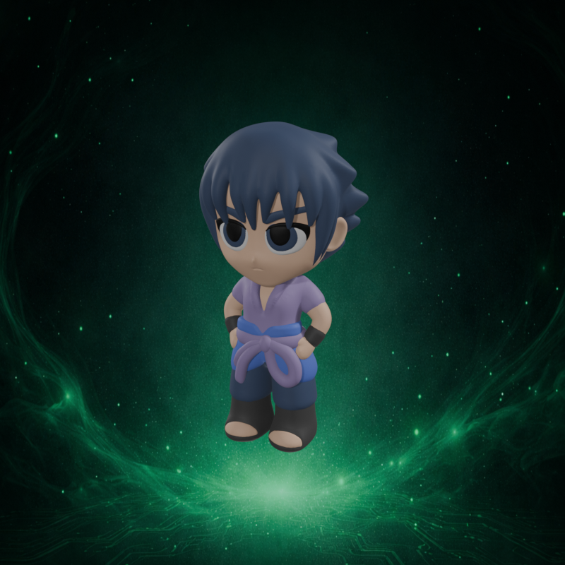 Chibi Sasuke 3D STL Model