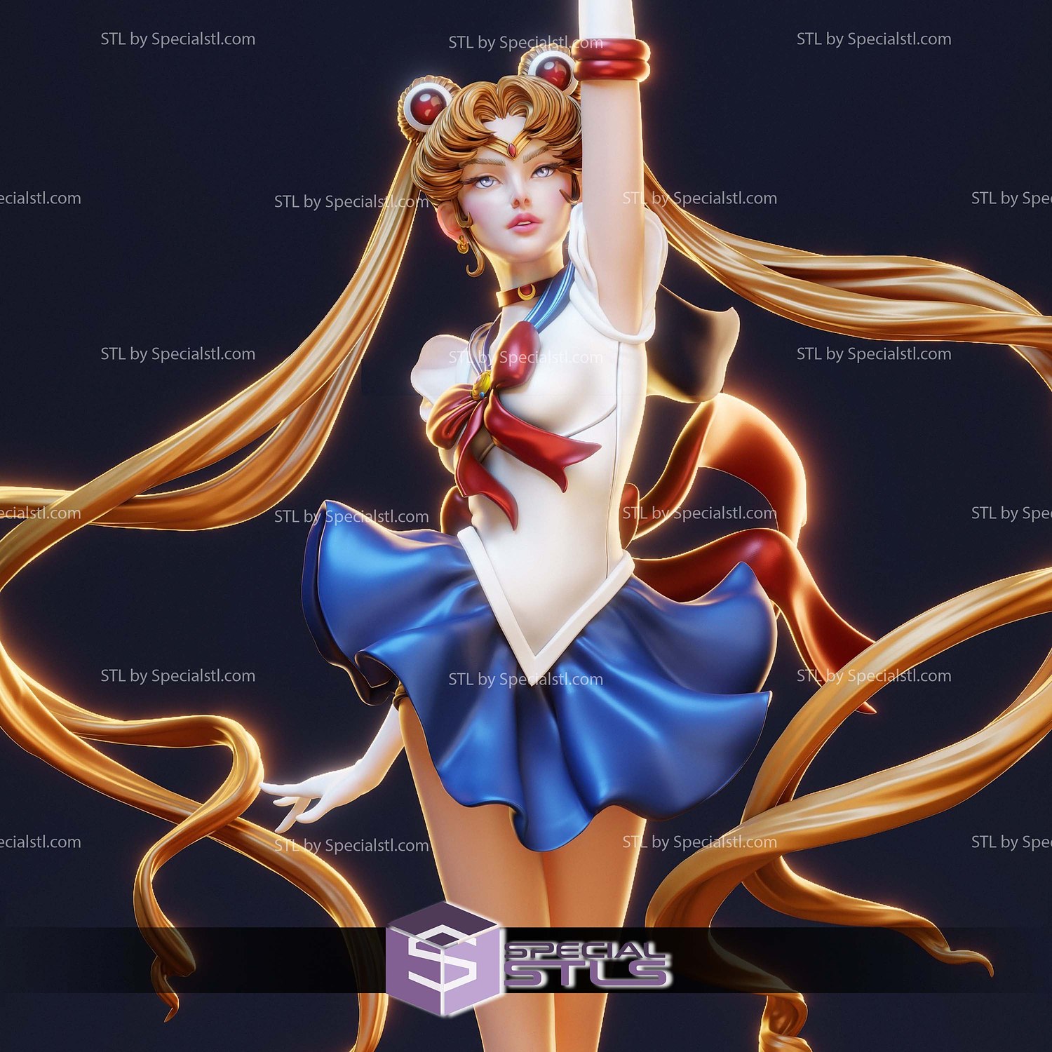 Sailor Moon to the Sky STL Files 3D Model — view 2