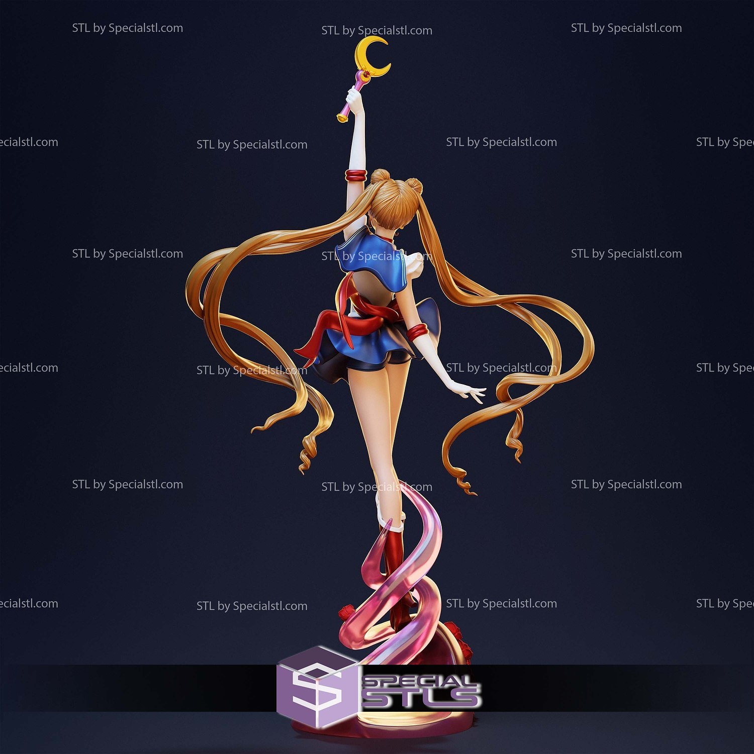 Sailor Moon to the Sky STL Files 3D Model — view 4