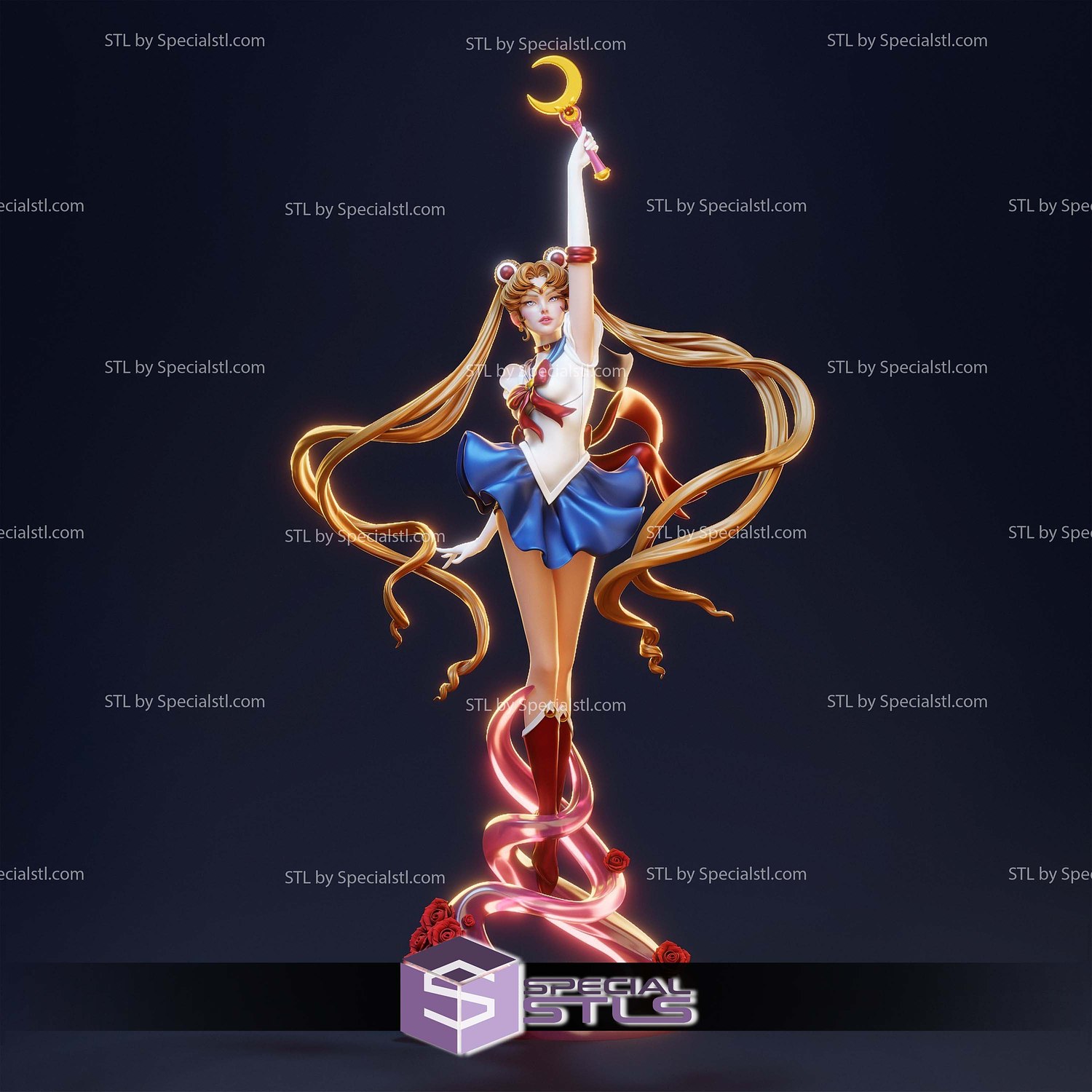 Sailor Moon to the Sky STL Files 3D Model — view 5
