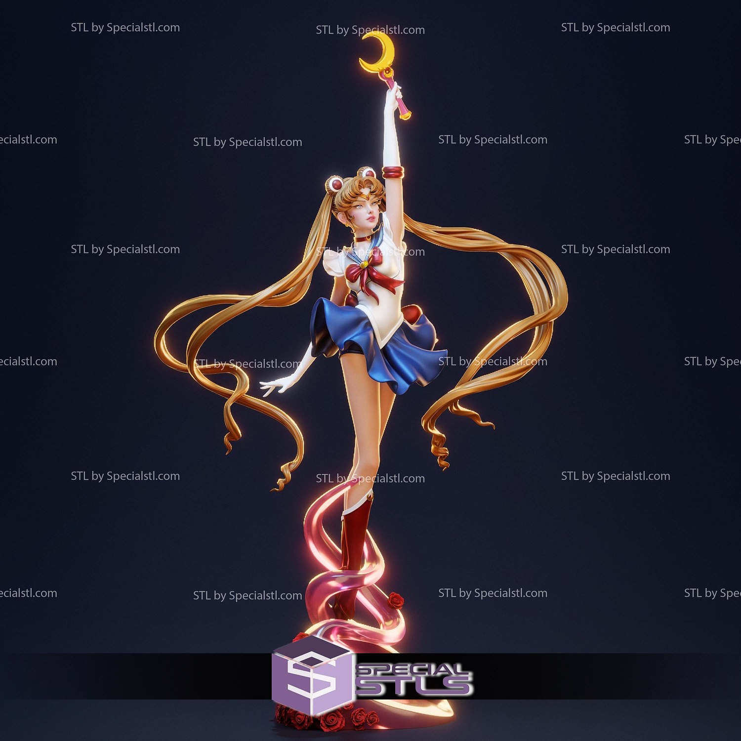 Sailor Moon to the Sky STL Files 3D Model — view 7