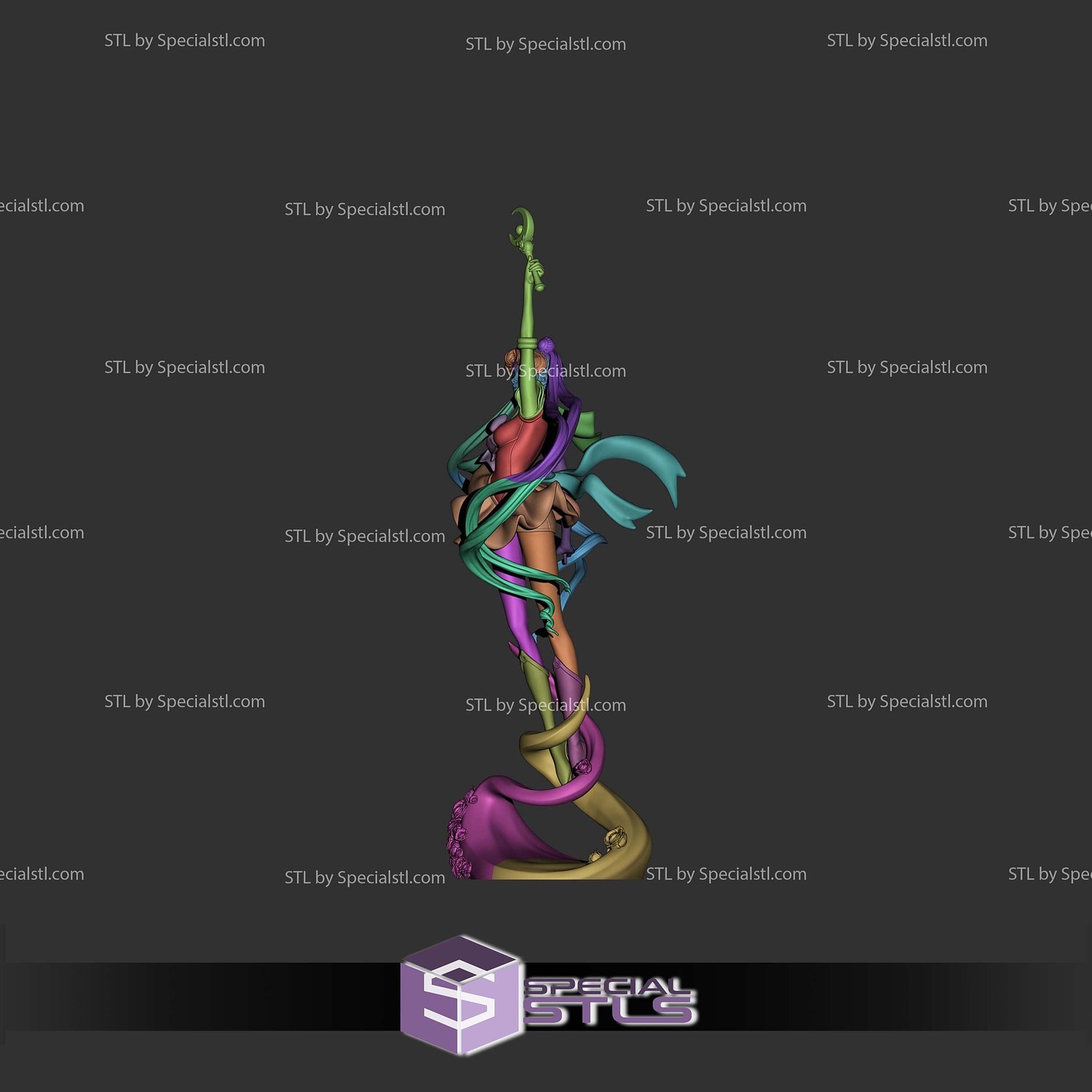 Sailor Moon to the Sky STL Files 3D Model — view 8