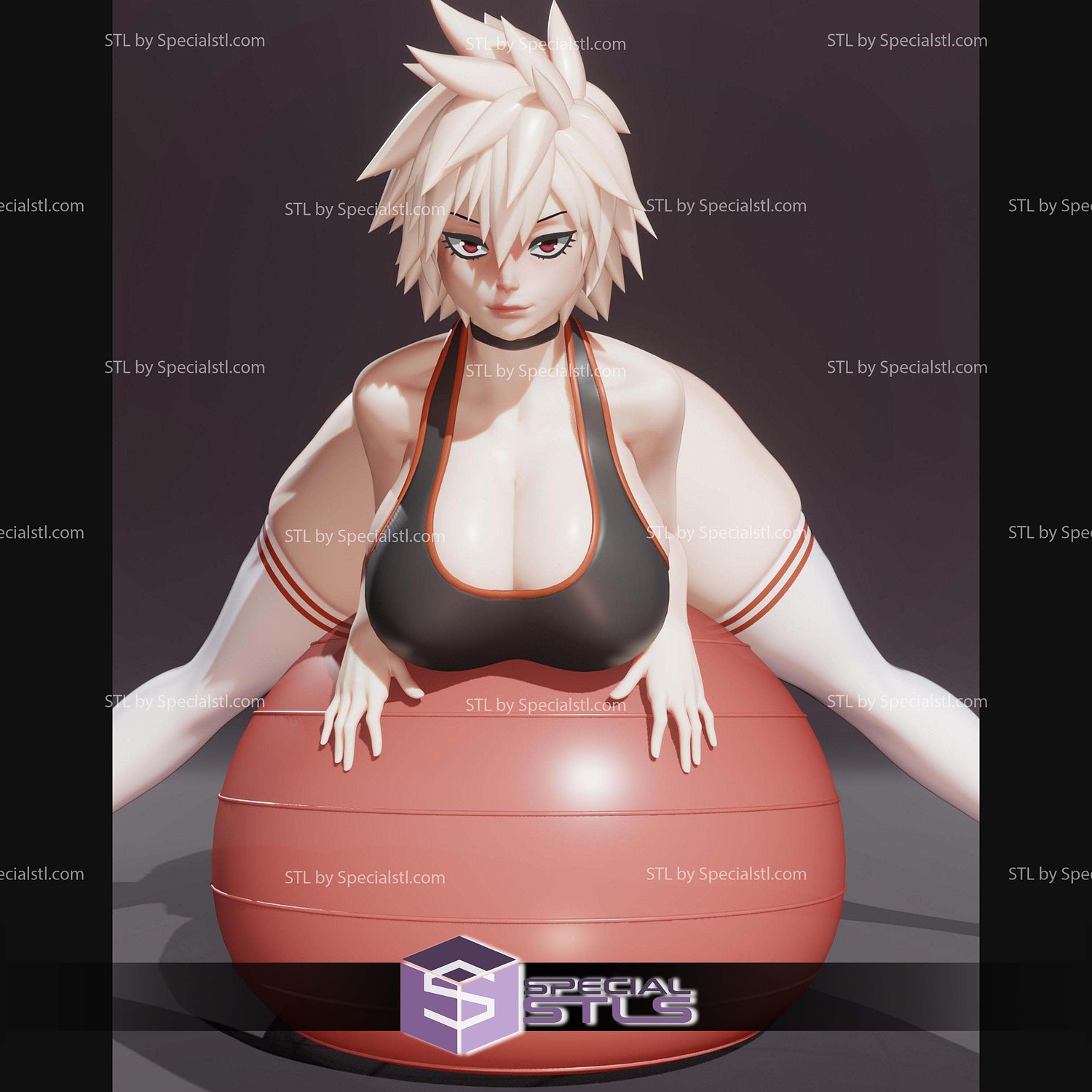 Mitsuki Bakugo Yoga Ball STL Files 3D Model — view 4