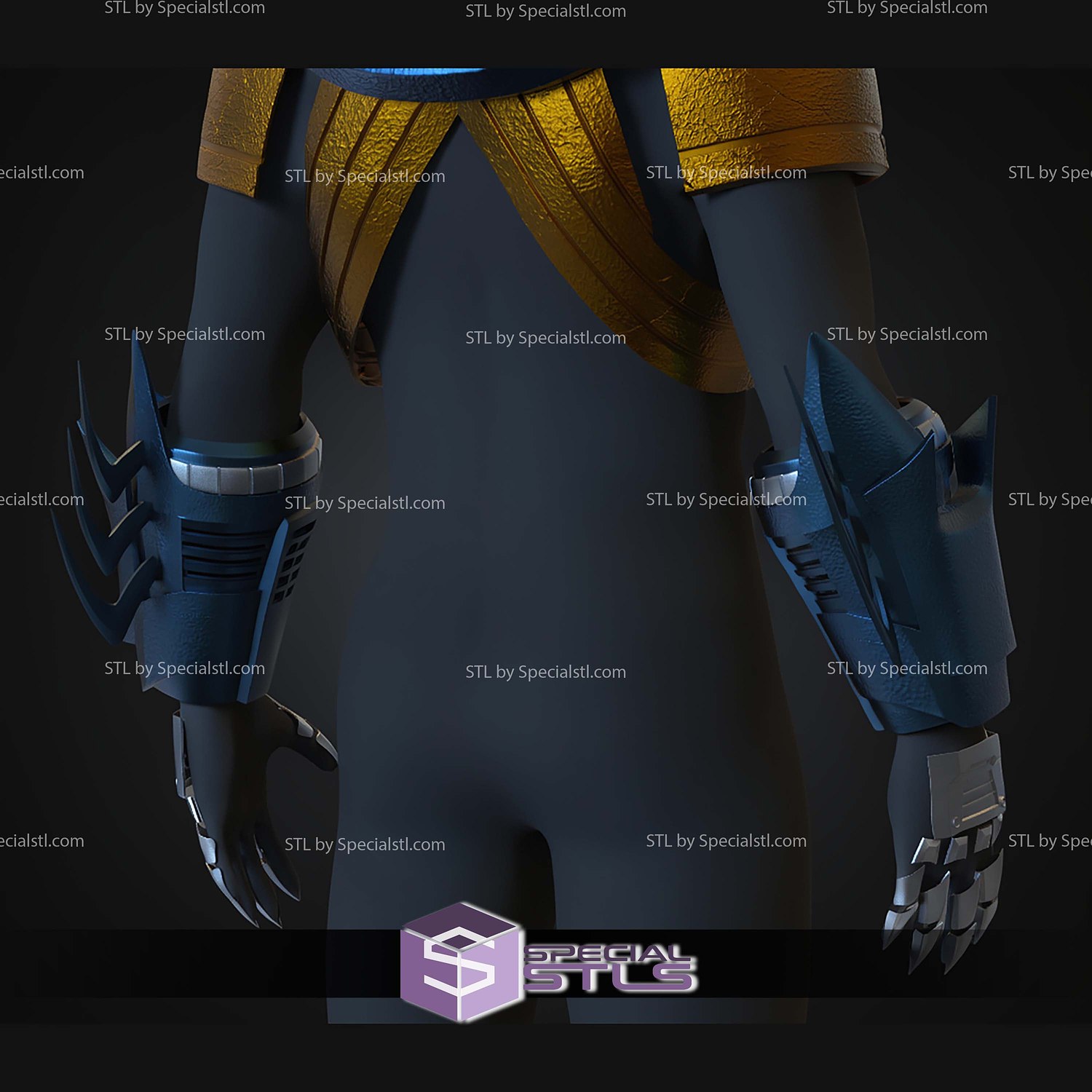 Cosplay STL Files Batman Knightfall Suit 3D Model — view 4