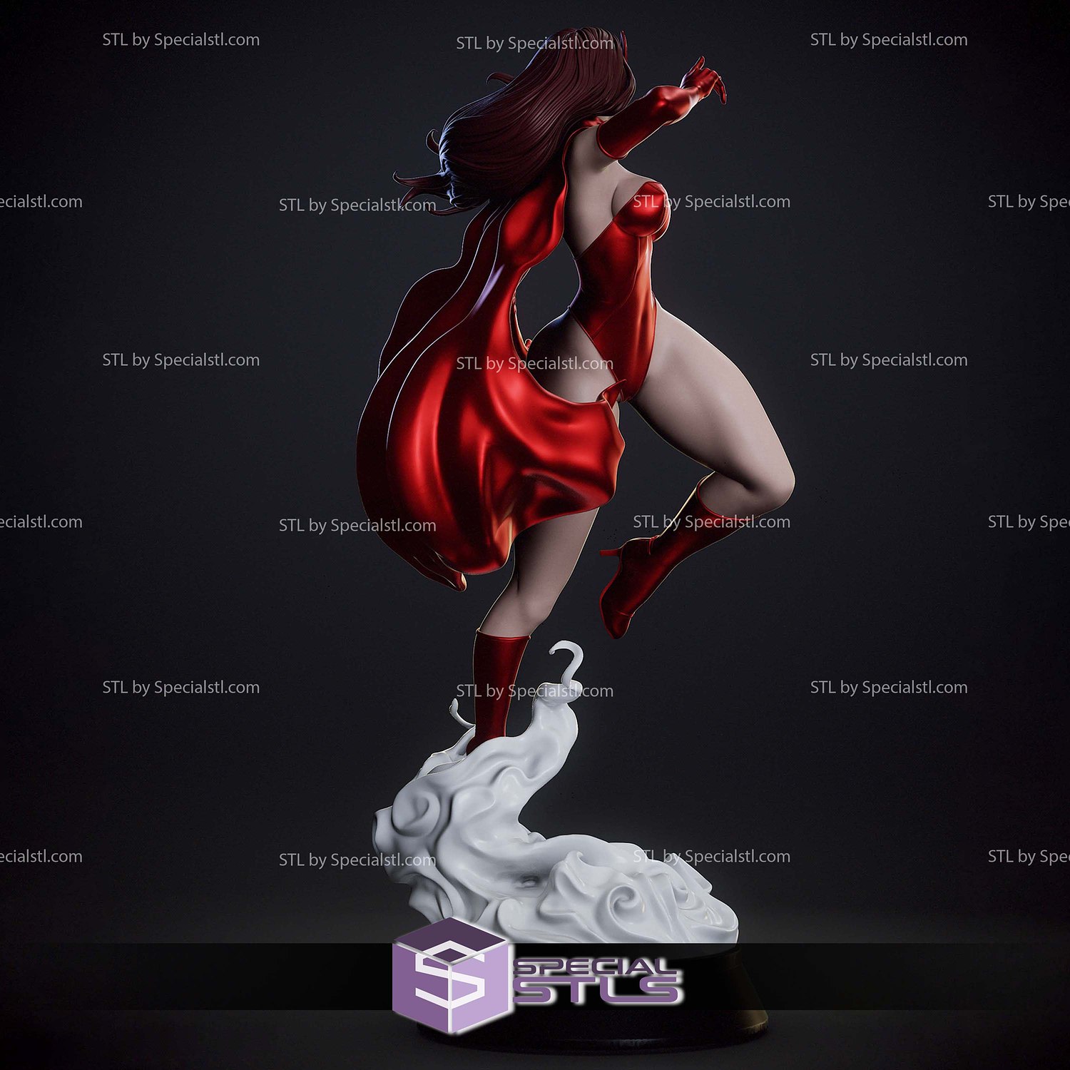 Scarlet Witch Super Thicc 1-6 3D Printer Files STL Model — view 3