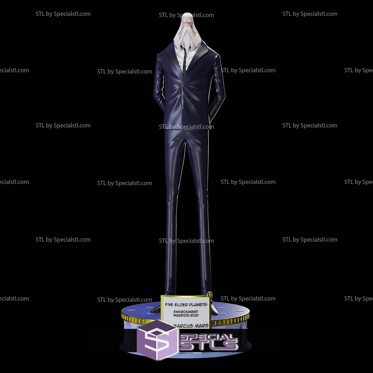 Saint Marcus Mars One Piece STL Files 3D Model — view 5